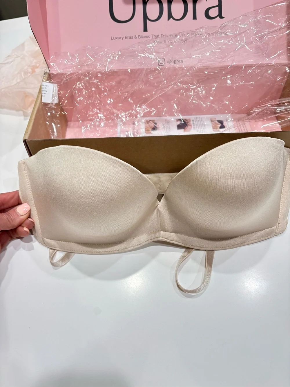 UpBra Nude Strapless Convertible Push-Up Bra